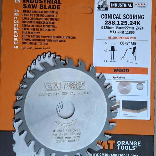 Acasa 3 Incizor conic CMT288.125.24kDiametru125x3,1-4/2,5x22Dinți24