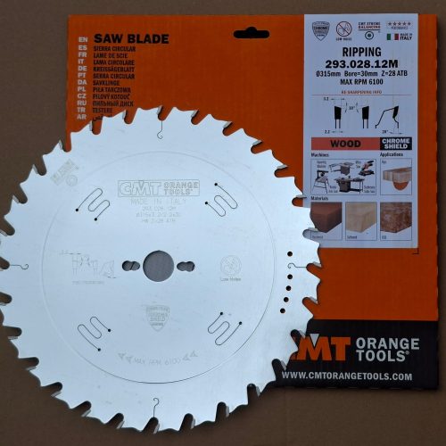 Acasa 5 Pânza circular CMT pentru tivit și spintecat 315x3,5/2,5x30 Z=28cod. 293.028.12M