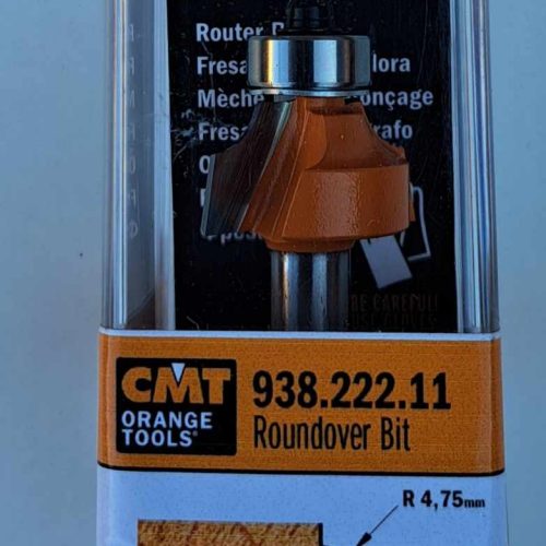 Acasa 12 Freza CMT cu coada de 8mm. R4.75mm. cod.938.222.11