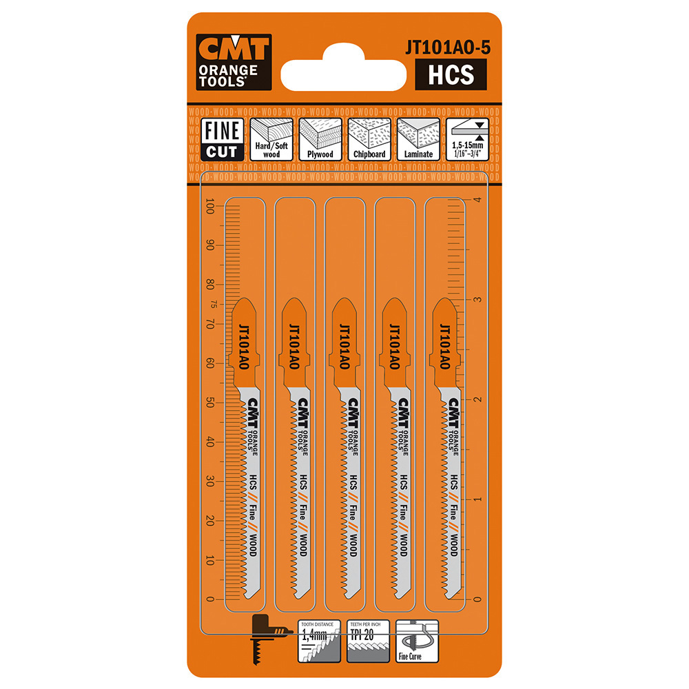 Set de 5 lame CMT pentru fierăstrău sabie.cod.JT101AO-5 1 Set de 5 lame CMT pentru fierăstrău sabie.cod.JT101AO-5