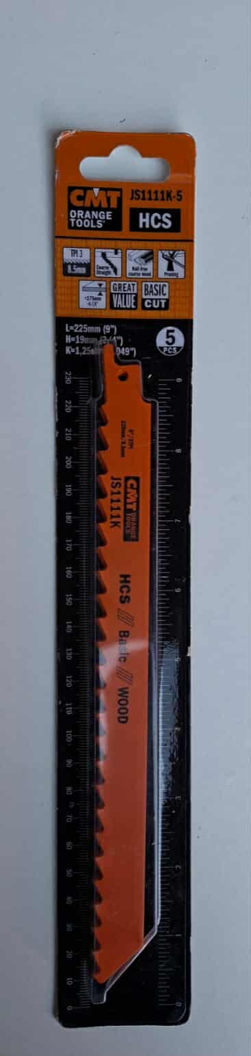 Set de 5 lame CMT pentru fierăstrău sabie. cod.JS1111-K 2 Set de 5 lame CMT pentru fierăstrău sabie. cod.JS1111-K - imagine 2