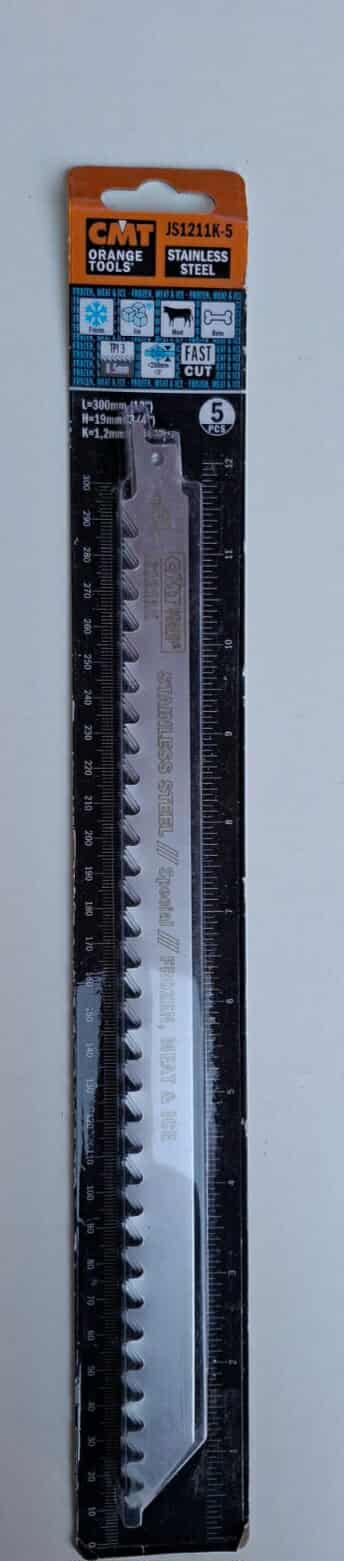 Set de 5 lame CMT pentru fierăstrău sabie Special pentru măcelărie și tăierea produselor alimentare congelate.cod.JS1211K-5 2 Set de 5 lame CMT pentru fierăstrău sabie Special pentru măcelărie și tăierea produselor alimentare congelate.cod.JS1211K-5 - imagine 2
