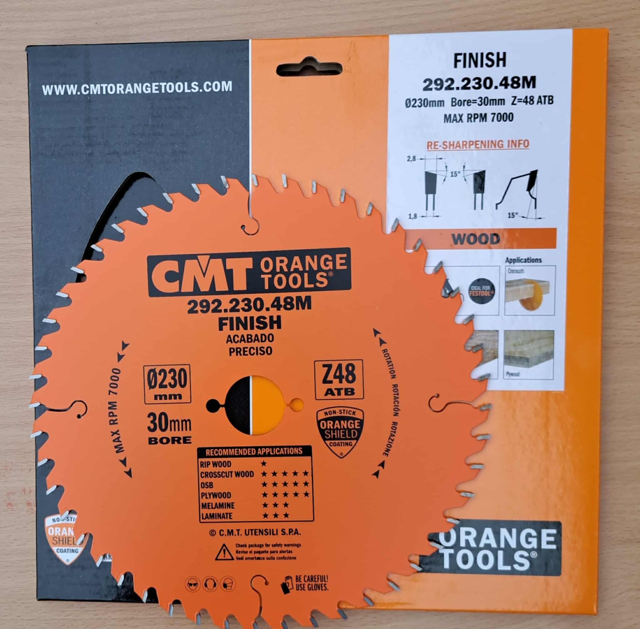 Pânza circular CMT.diametru 230mm.cod.292.230.48M 1 Pânza circular CMT.diametru 230mm.cod.292.230.48M