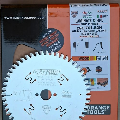 Acasa 22 Pânza circular CMT pentru tăiat parchet laminat și panouri HPL.Diametru .cod.281.761.52H