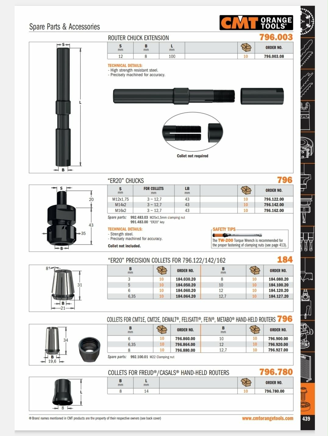 Mandrina CMT pentru mașinile de frezat cu ax vertical.cod796.142.00 3 Mandrina CMT pentru mașinile de frezat cu ax vertical.cod796.142.00 - imagine 3