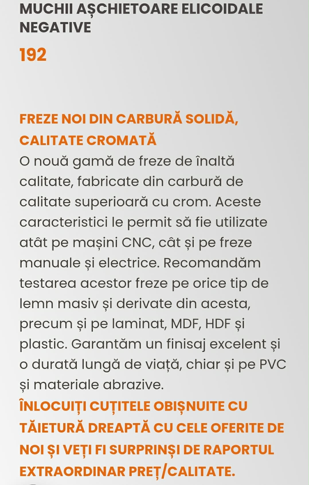 Freza CMT cu coada de 6mm. Cod.192.650.11 4 Freza CMT cu coada de 6mm. Cod.192.650.11 - imagine 4