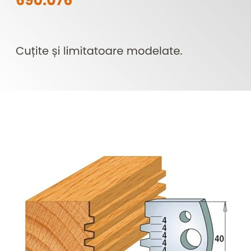 Set de limitatori CMT pentru capurile de freză cu cuțite profilate.Cod.691.076