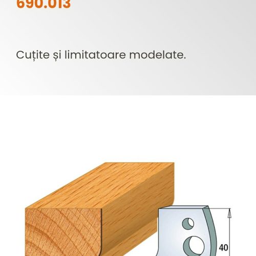 Set de limitatori CMT pentru capurile de freză cu cuțite profilate.Cod.691.013
